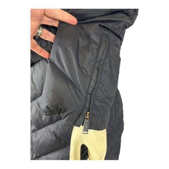 DKNY Navy puffer down 3/4 length coat with belt size 2x * - Picture 9 of 12